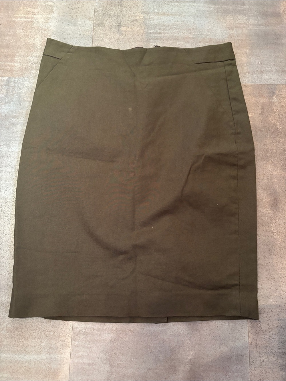 The Limited Olive Green Size 6 Pencil Skirt